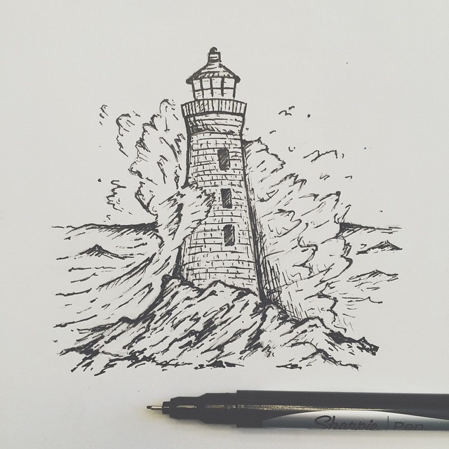 Lighthouse Photo Drawing