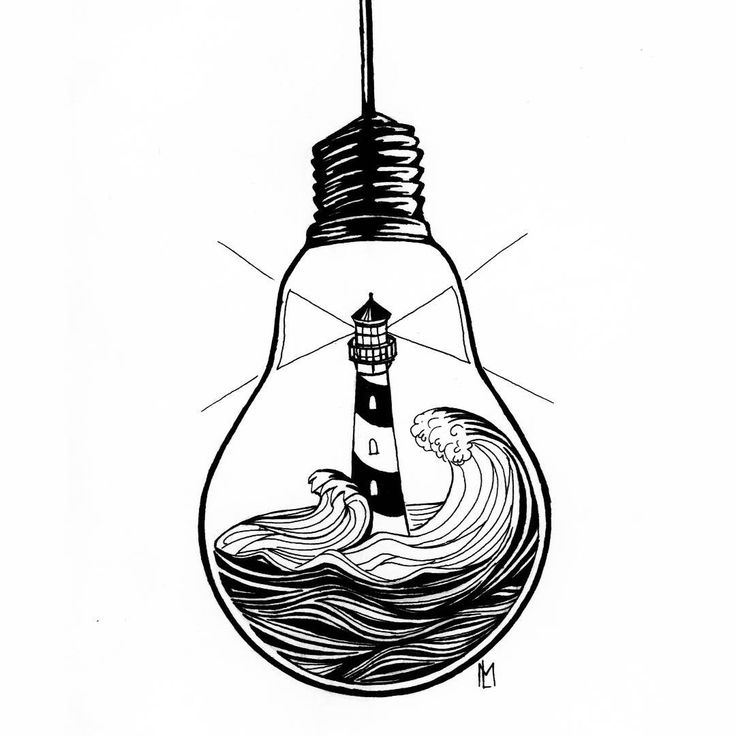 Lighthouse Picture Drawing