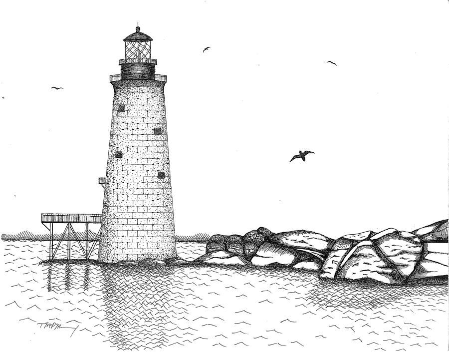 Lighthouse Realistic Drawing