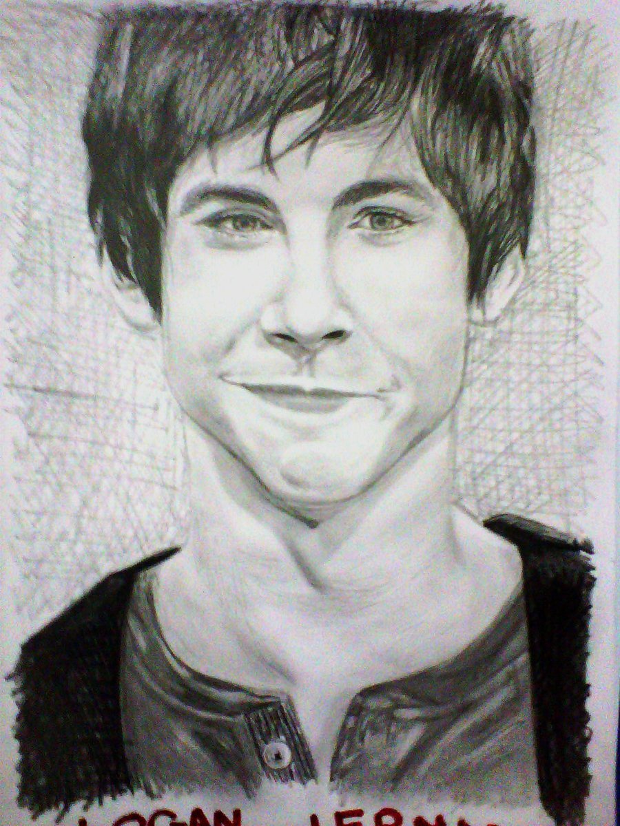 Logan Lerman Amazing Drawing