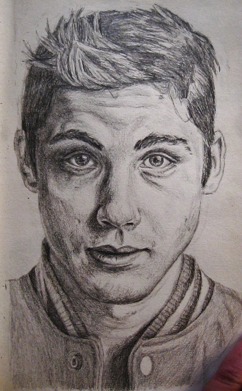 Logan Lerman Picture Drawing