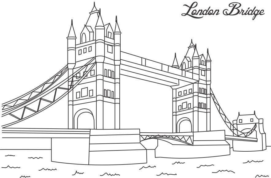 London Bridge Image Drawing