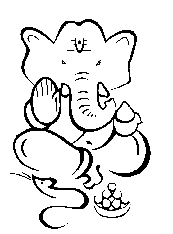 Lord Ganesh Image Drawing