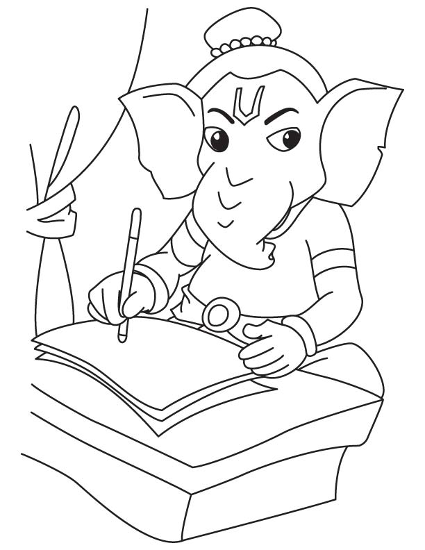 Lord Ganesha High-Quality Drawing