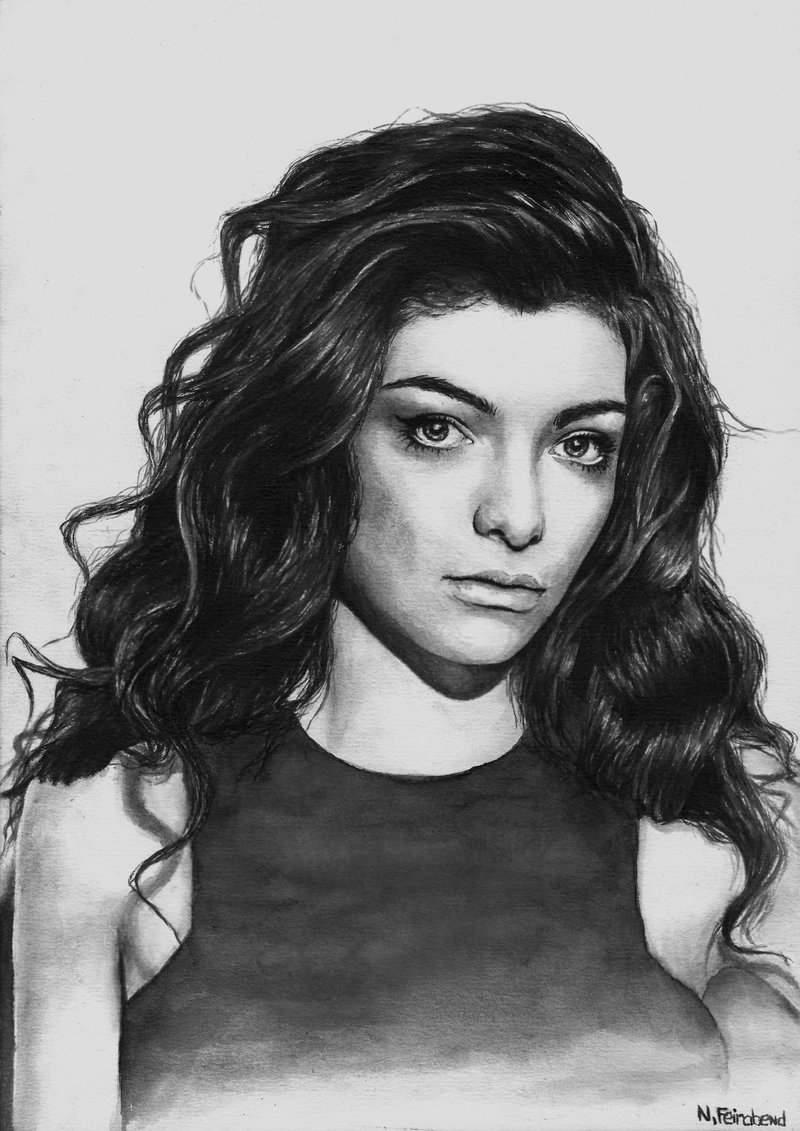 Lorde Photo Drawing