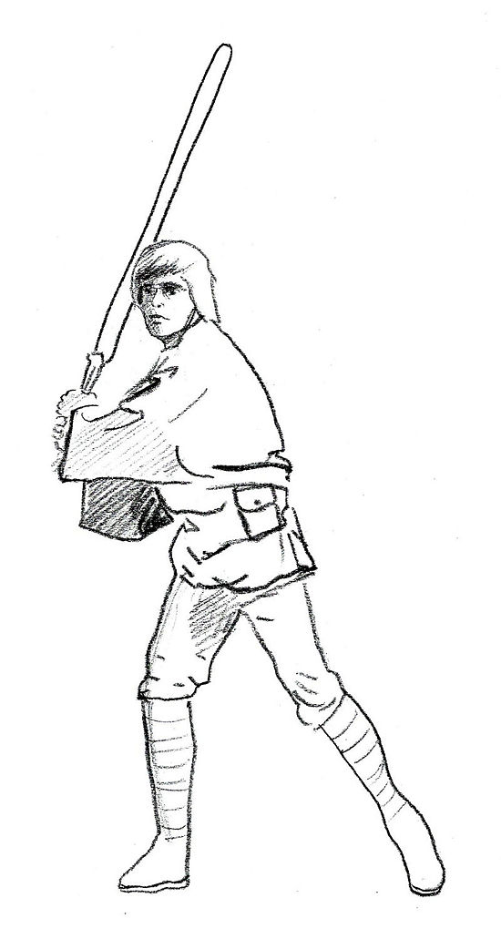 Luke Skywalker Drawing