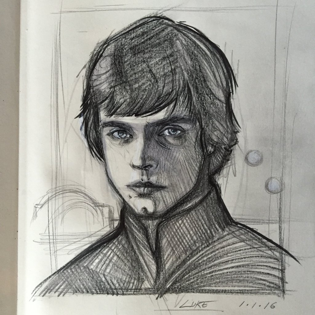 Luke Skywalker Pic Drawing