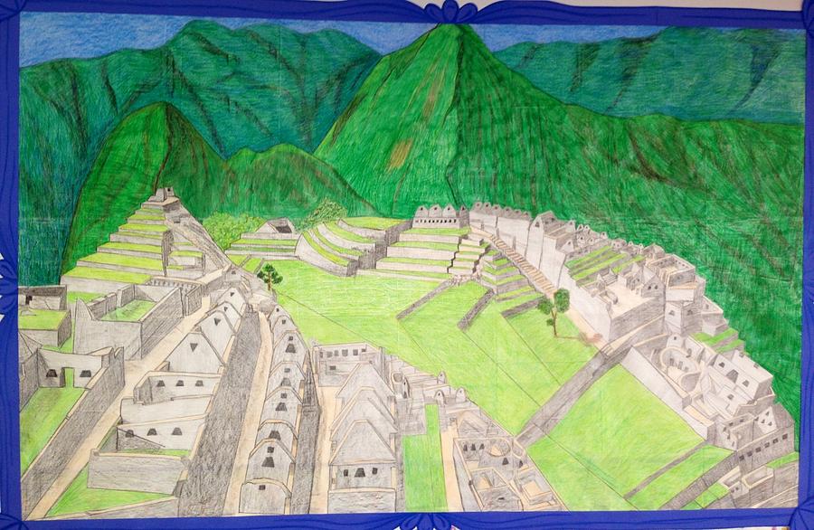 Machu Picchu Amazing Drawing