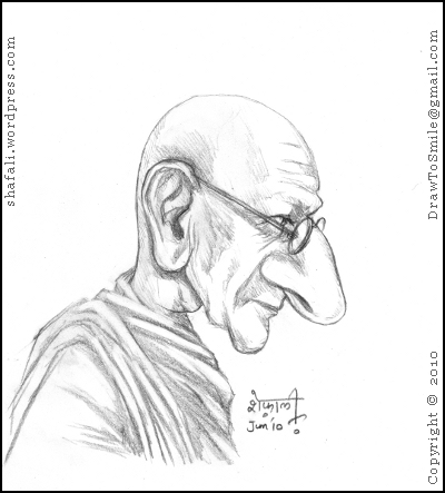 Mahatma Gandhi Pic Drawing