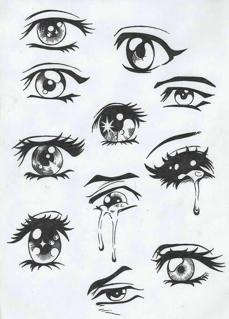 Manga eyes  Sketch by MangaAnimeLover on DeviantArt