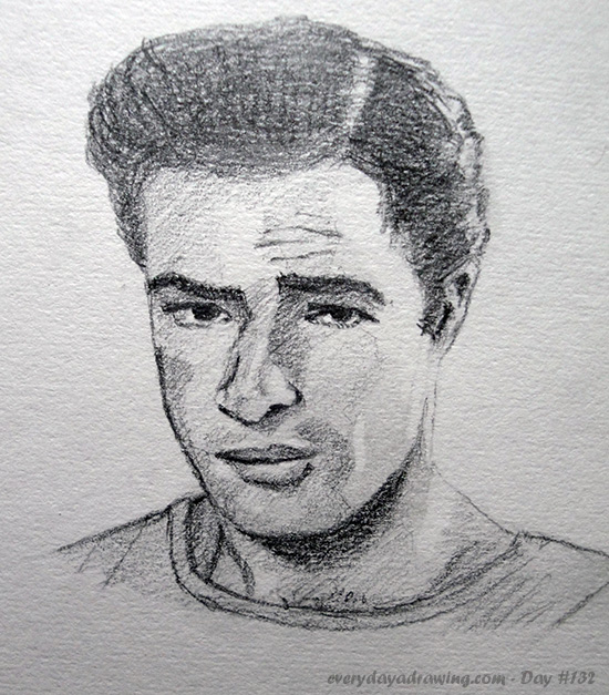 Marlon Brando Drawing Pic