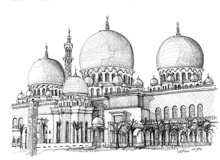 Masjid Picture Drawing