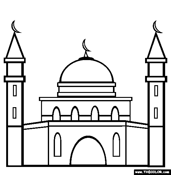 Masjid Realistic Drawing