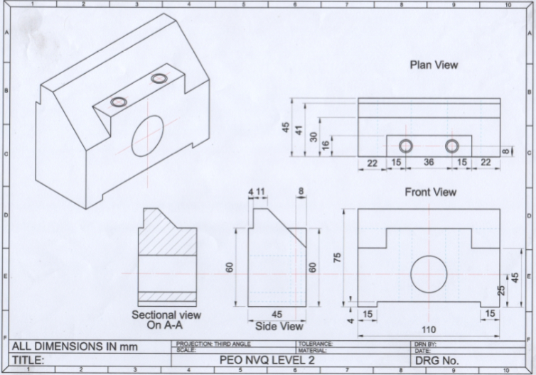 Mechanical Engineering Beautiful Image Drawing