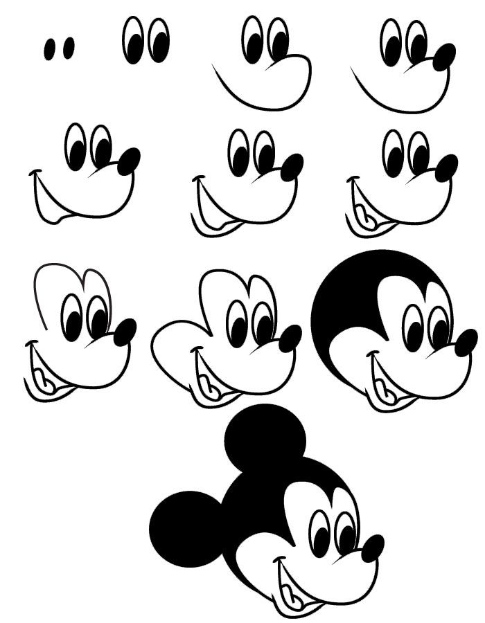 First Mickey Mouse Design · Creative Fabrica