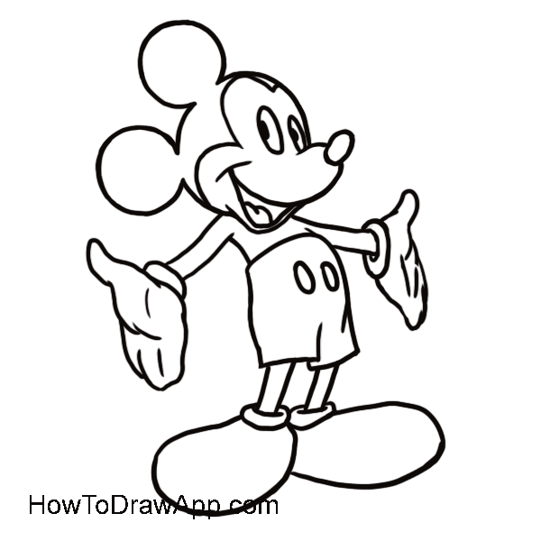 Mickey Mouse Pic Drawing