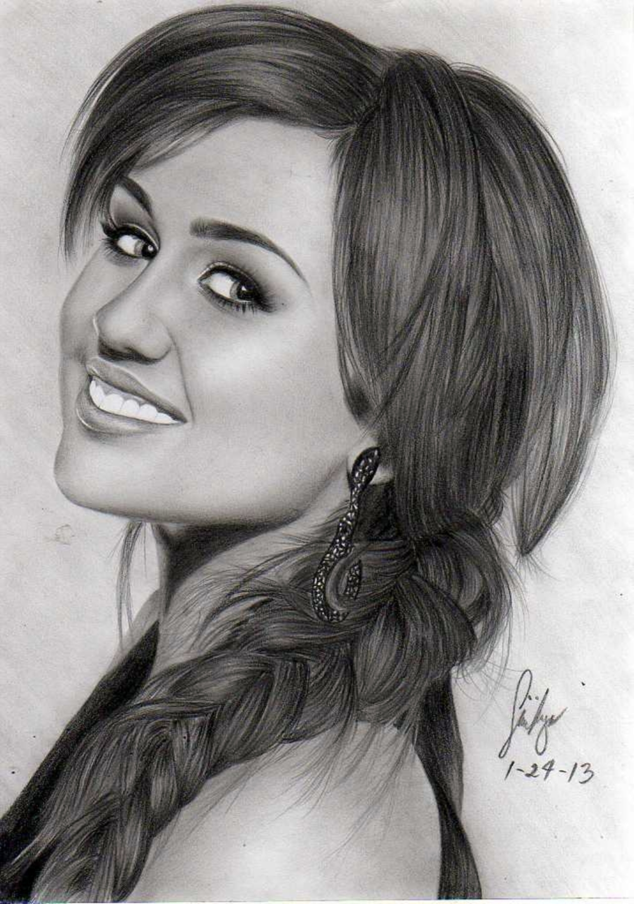 Miley Cyrus Amazing Drawing