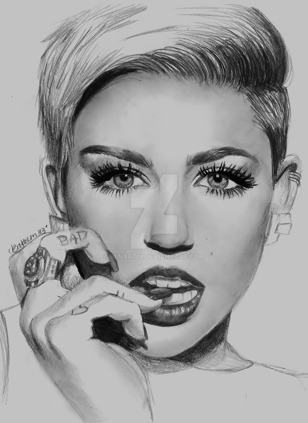 Learn how to draw Miley Cyrus  EASY TO DRAW EVERYTHING