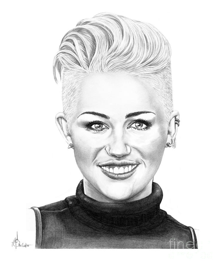 Miley Cyrus Drawing Art