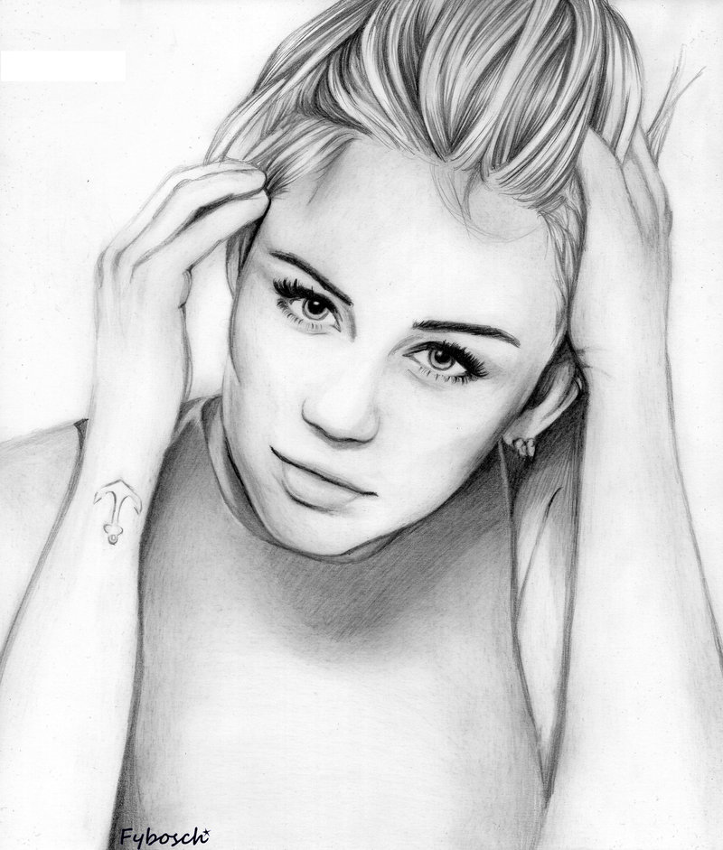 Miley Cyrus Drawing Pic
