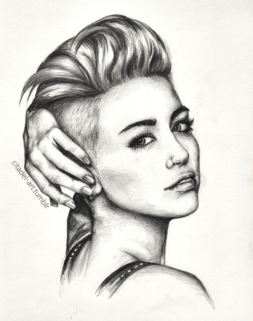 Miley Cyrus Picture Drawing