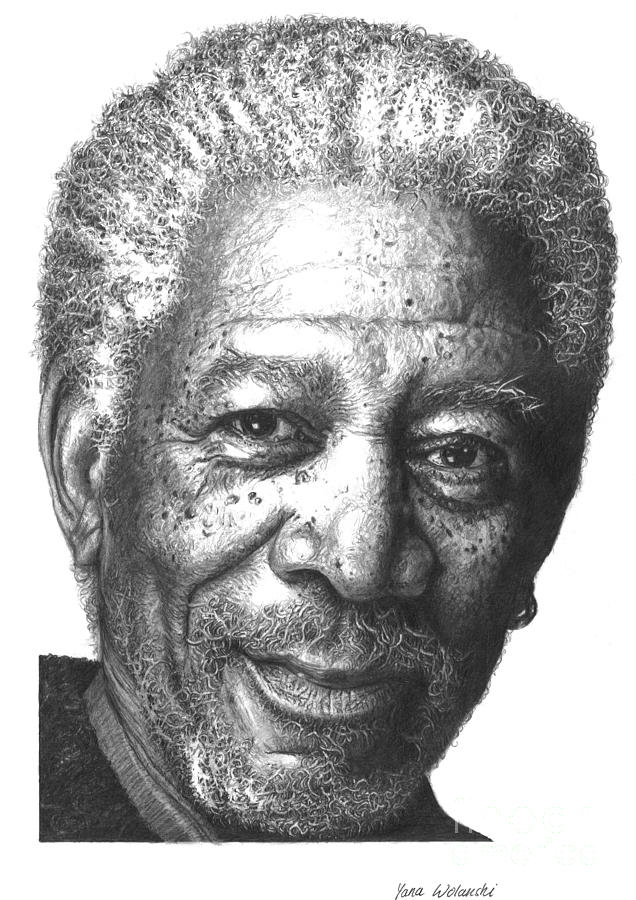 Morgan Freeman Amazing Drawing