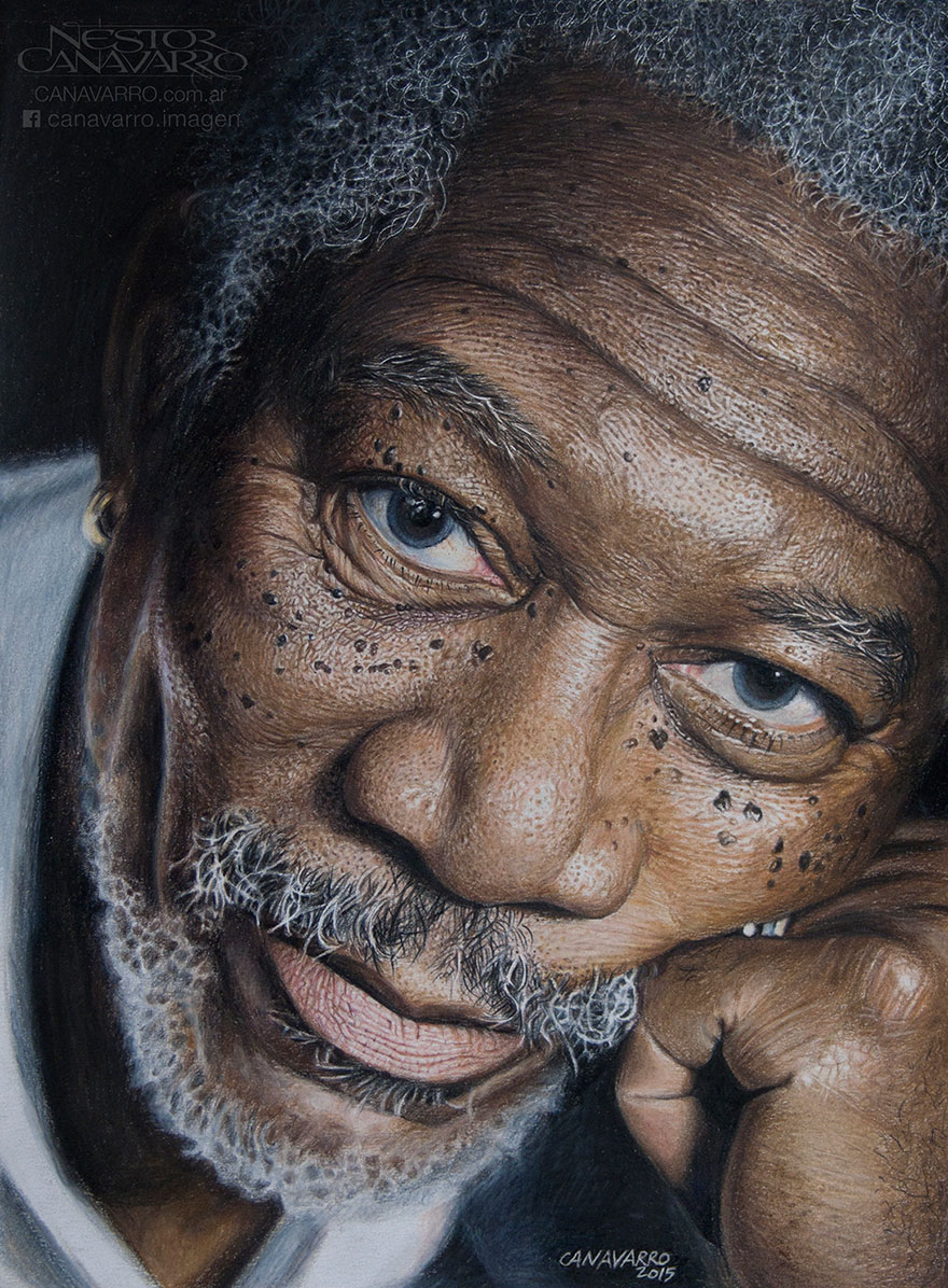 Morgan Freeman Best Drawing