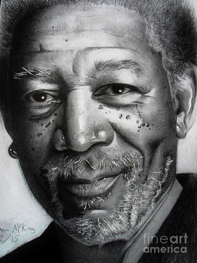 Morgan Freeman Drawing Pic