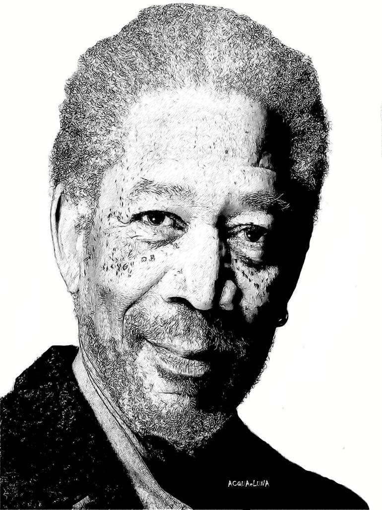 Morgan Freeman Drawing