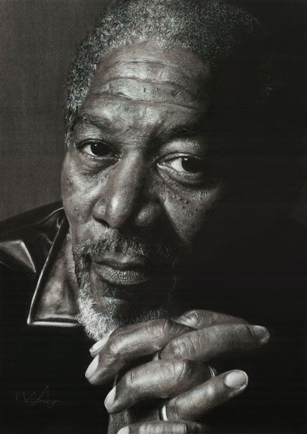 Morgan Freeman Image Drawing