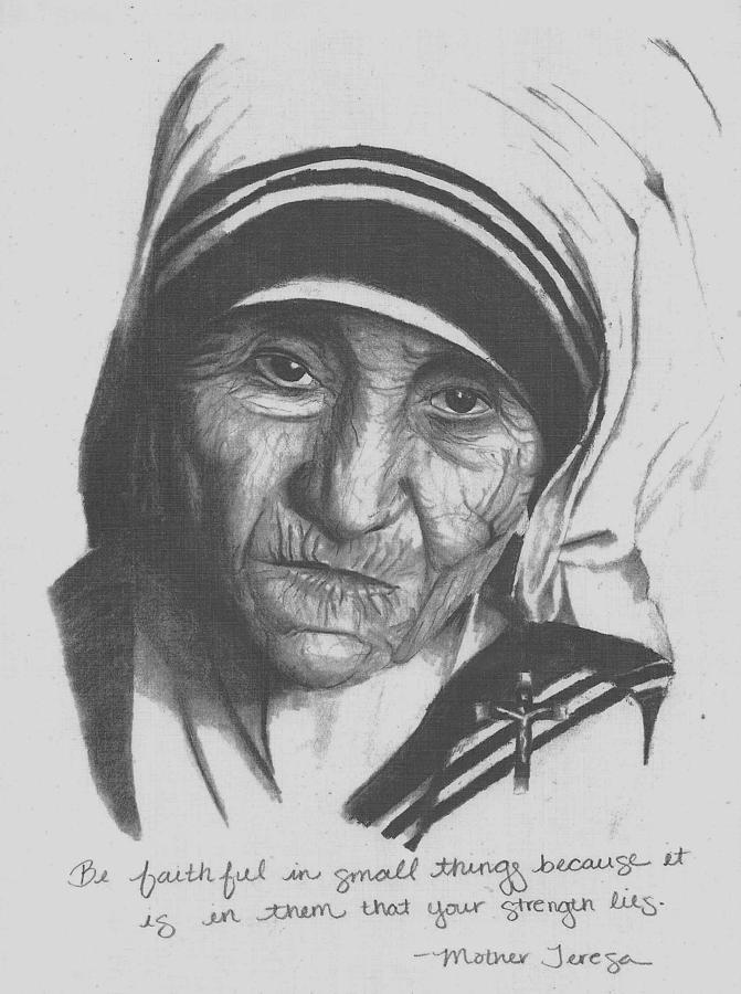 Mother Teresa Best Drawing