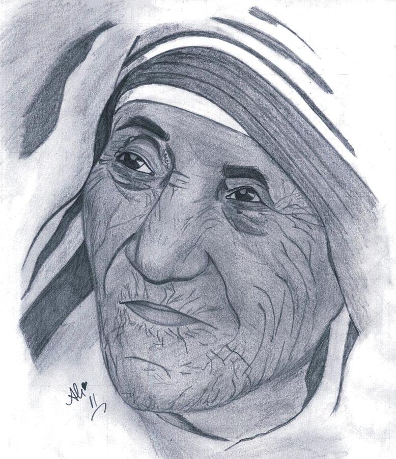 Mother Teresa Drawing Art