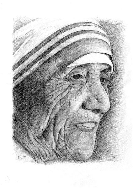 Mother Teresa Drawing Pic