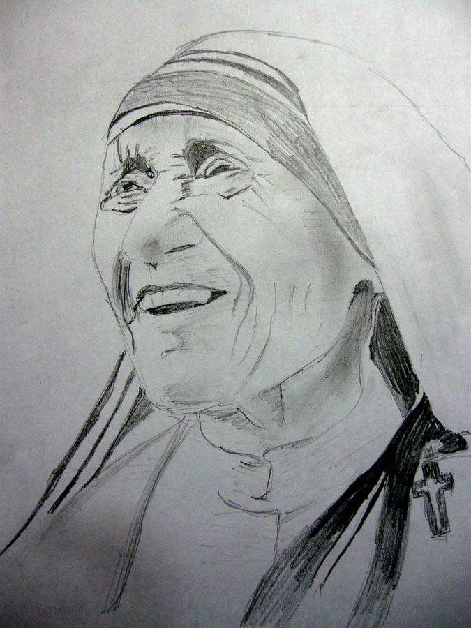 Mother Teresa Drawing Picture