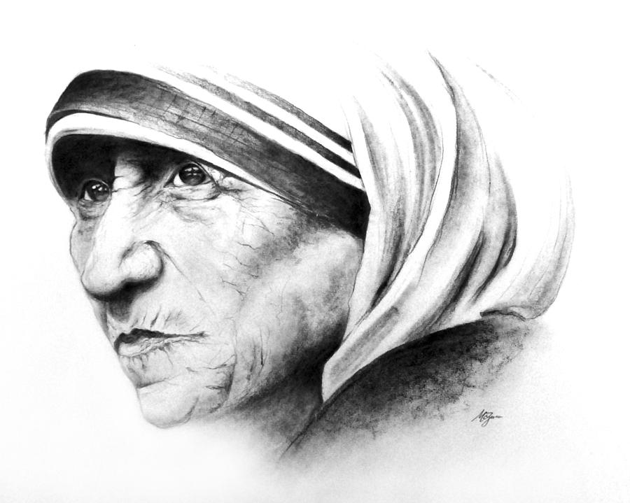 Mother Teresa High-Quality Drawing