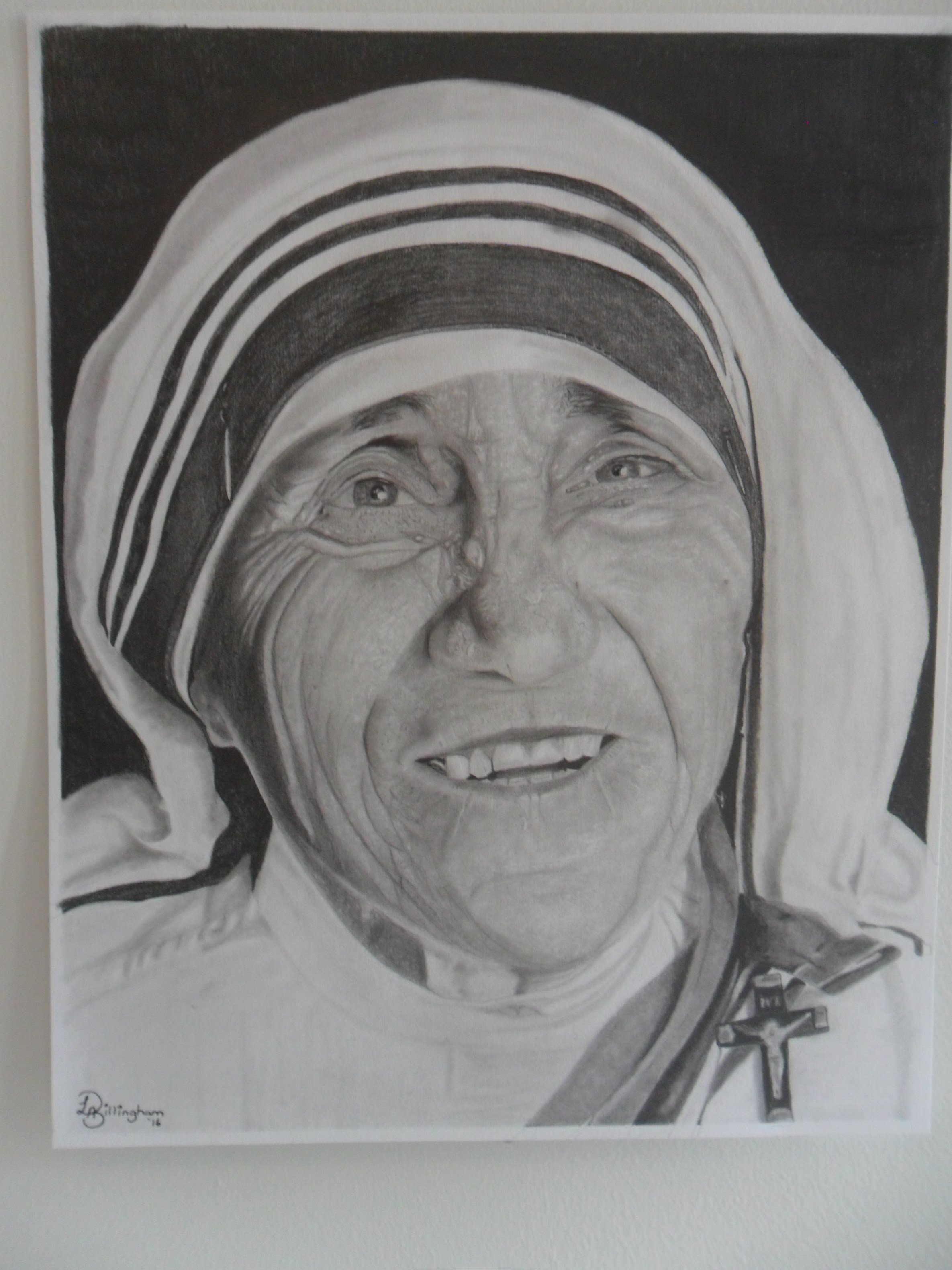 Mother Teresa Picture Drawing