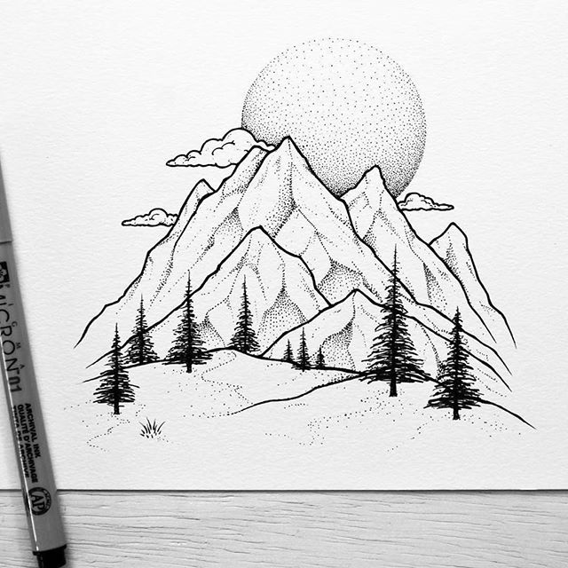 Mountain Sketch Vector Art, Icons, and Graphics for Free Download-tmf.edu.vn