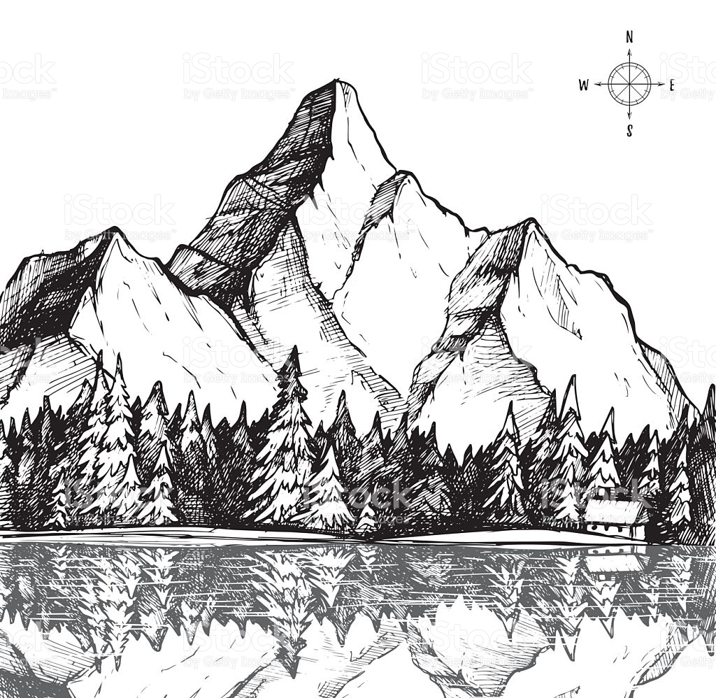 Mountain Pic Drawing