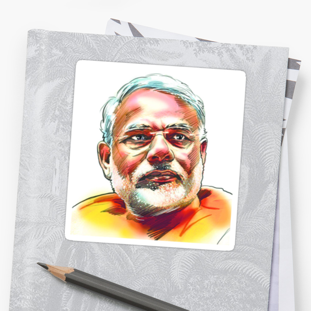 Narendra Modi Realistic Drawing