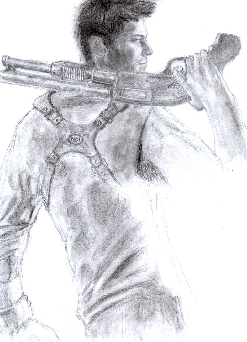 Nathan Drake Drawing Image