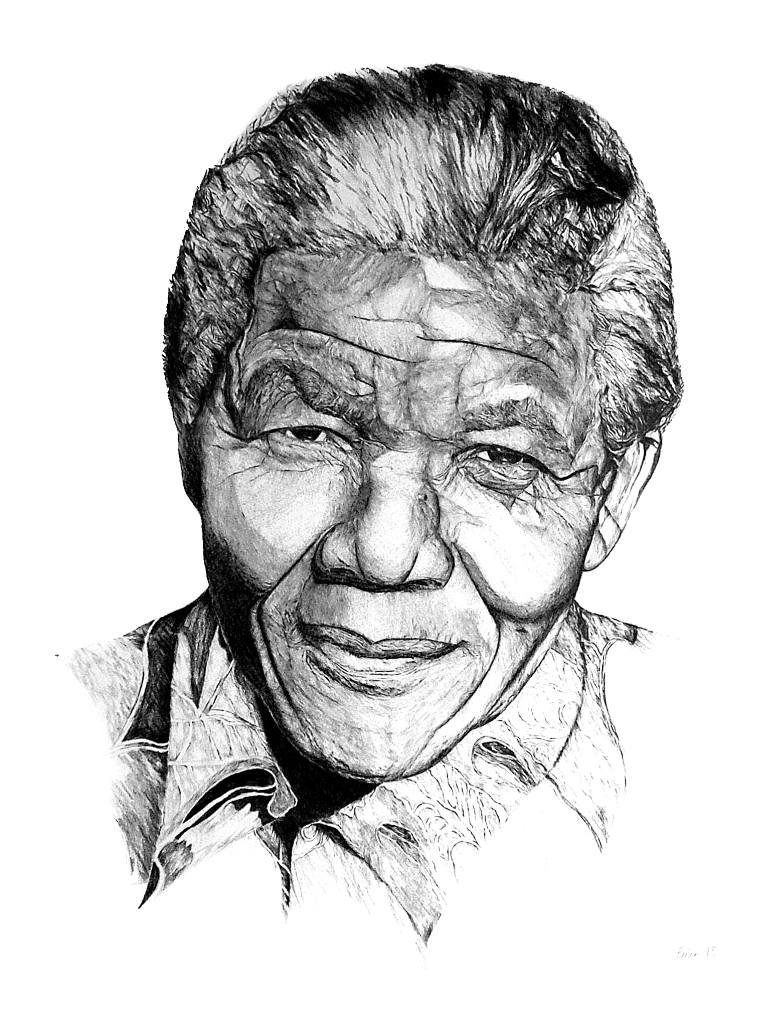 Nelson Mandela Drawing Pic