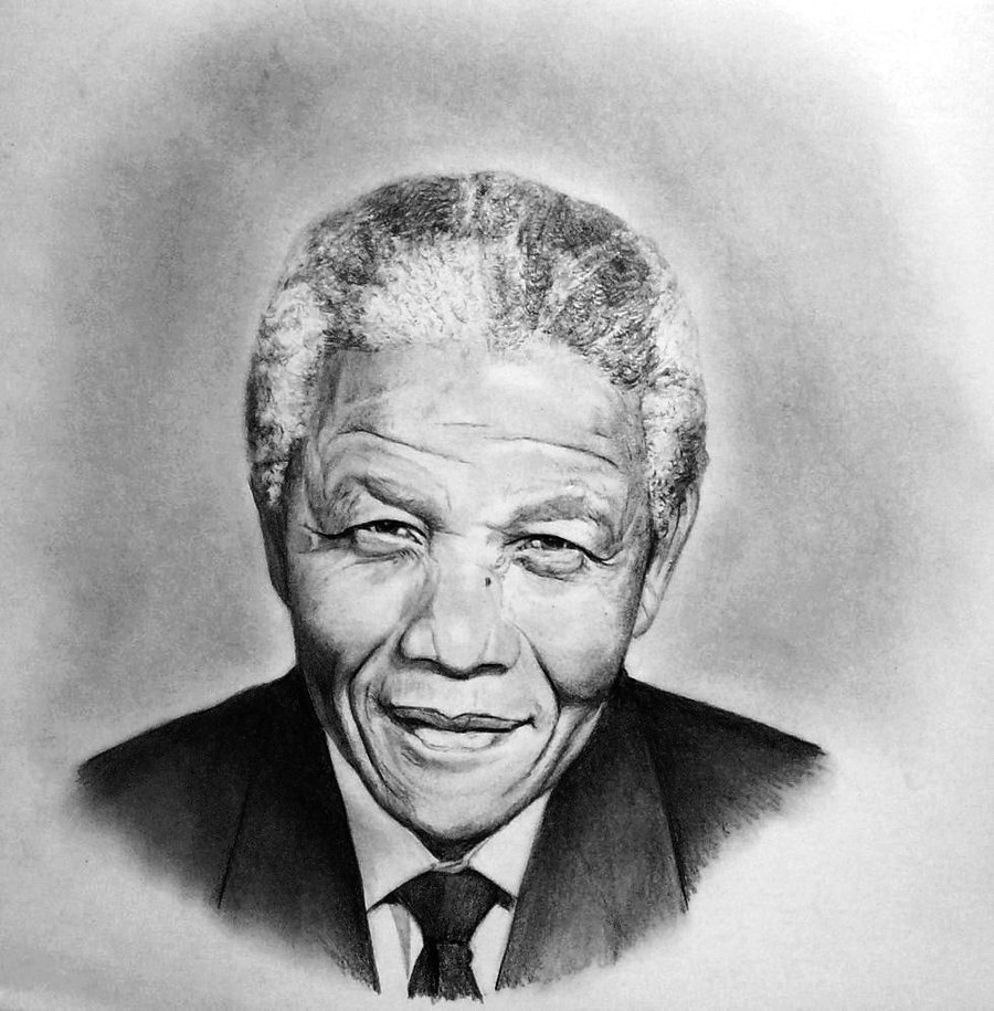 Nelson Mandela Picture Drawing