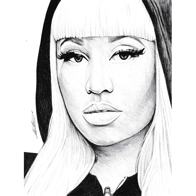 Nicki Minaj Beautiful Image Drawing