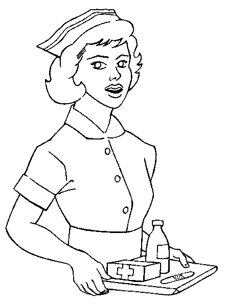 Nurse Beautiful Image Drawing