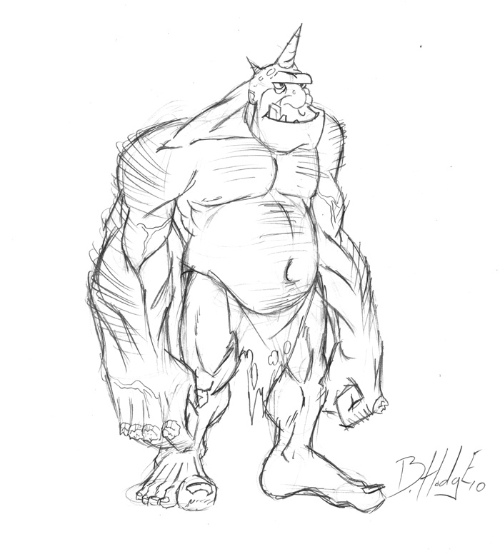 Ogre Drawing Creative Art