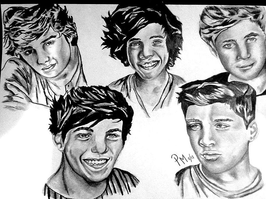 One Direction High-Quality Drawing