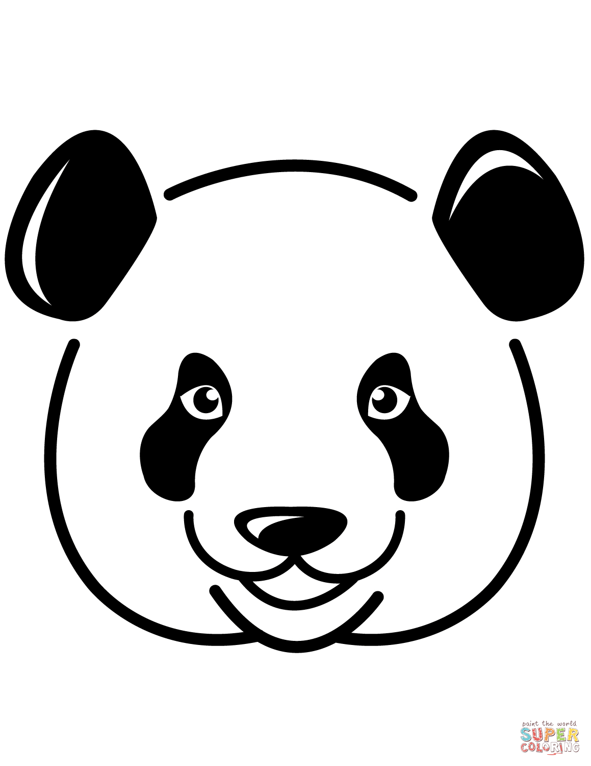 Panda Face Art
