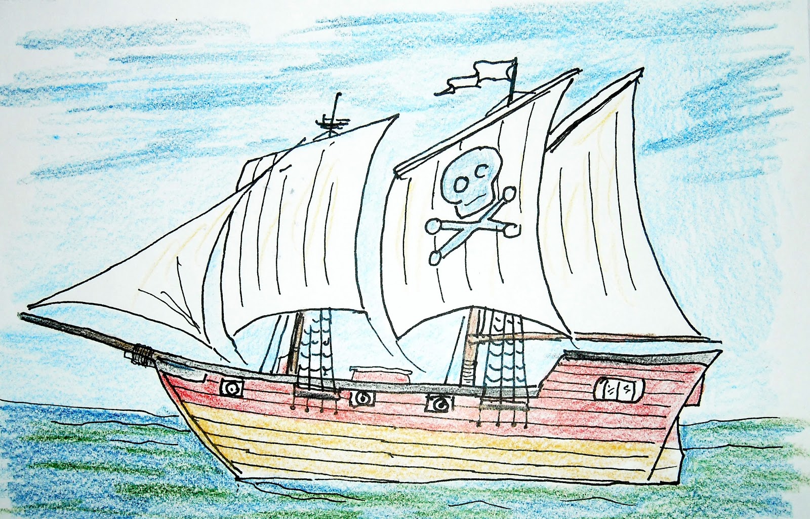 Pirate Boat Art