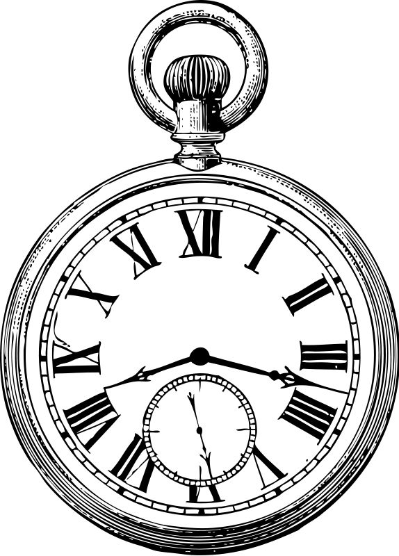 Pocket Watch Drawing Pic