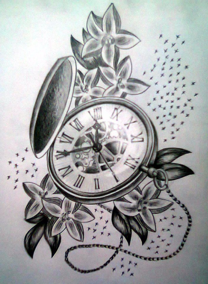 Pocket Watch Photo Drawing